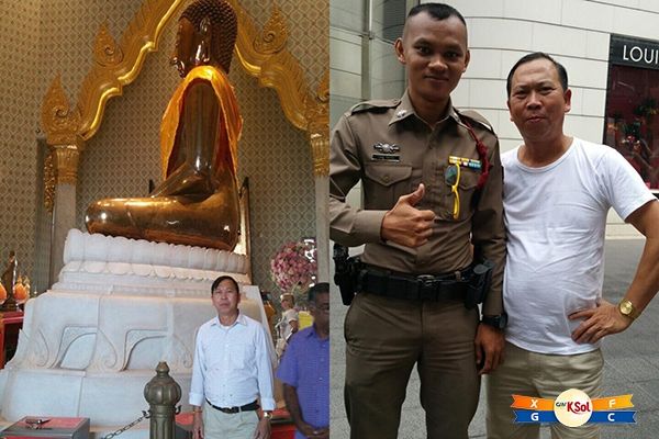 Hình ảnh anh Chín bên Thái Lan