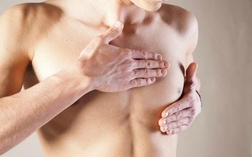 Dấu hiệu ung thư vú ở nam giới là xuất hiện các triệu chứng bất thường ở núm vú, lõm da…